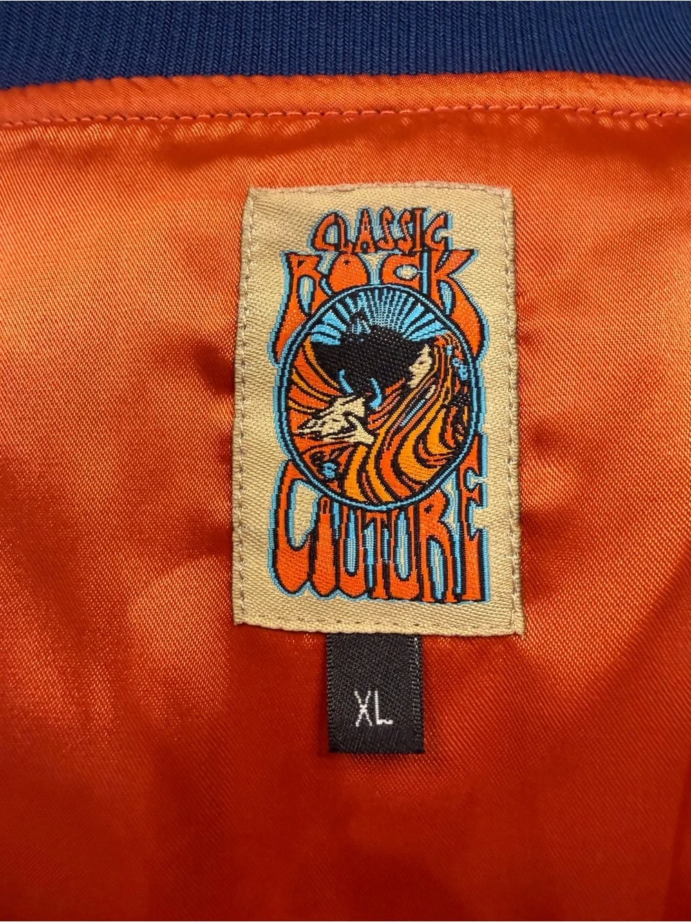 Classic Rock Couture Original Blue Rising Sun Bomber Jacket - Picture 4 of 6
